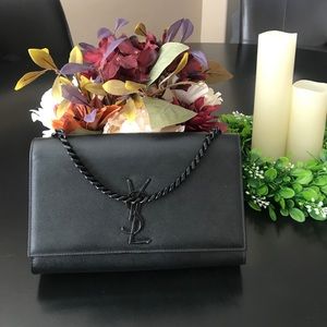 Authentic Black YSL Saint Laurent Clutch
